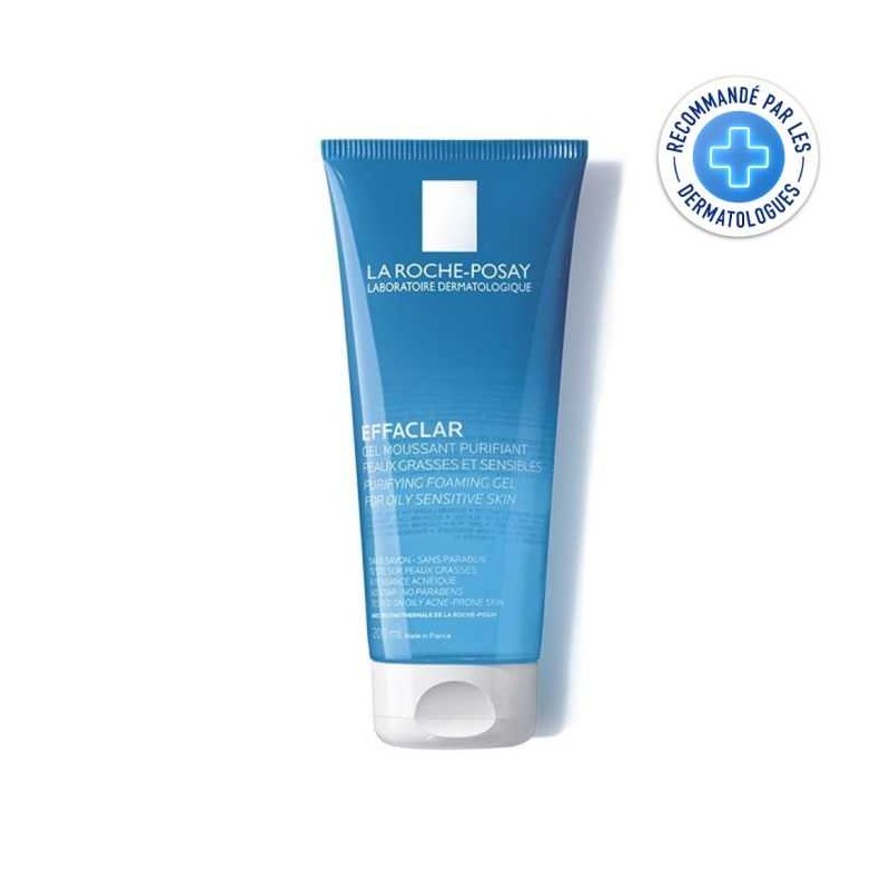 LA ROCHE POSAY EFFACLAR GEL MOUSSANT PURIFIANT PEAUX GRASSE ET SENSIBLES 200 ML